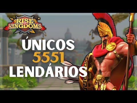 ÚNICOS LENDÁRIOS 5551 QUE VOCÊ PODE UTILIZAR [04/08/2021] - RISE OF KINGDOMS