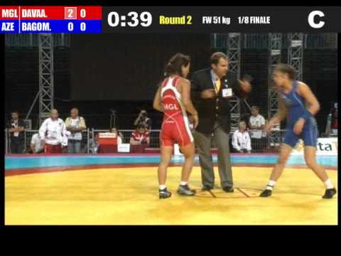 1/8 Final_DAVAASUKH, Otgontsetseg (MGL)-BAGOMEDOVA, Patimat (AZE)