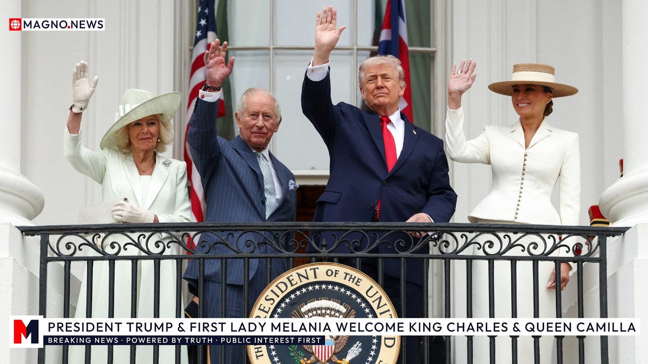 🇺🇸|🇬🇧 President Trump & First Lady Melania Welcome King Charles & Queen Camilla at The White House