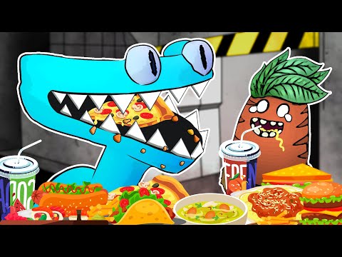 Delicious Cyan Wubbox vs Dipsters Re - My Singing Monsters x Rainbow Friends Chapter 2