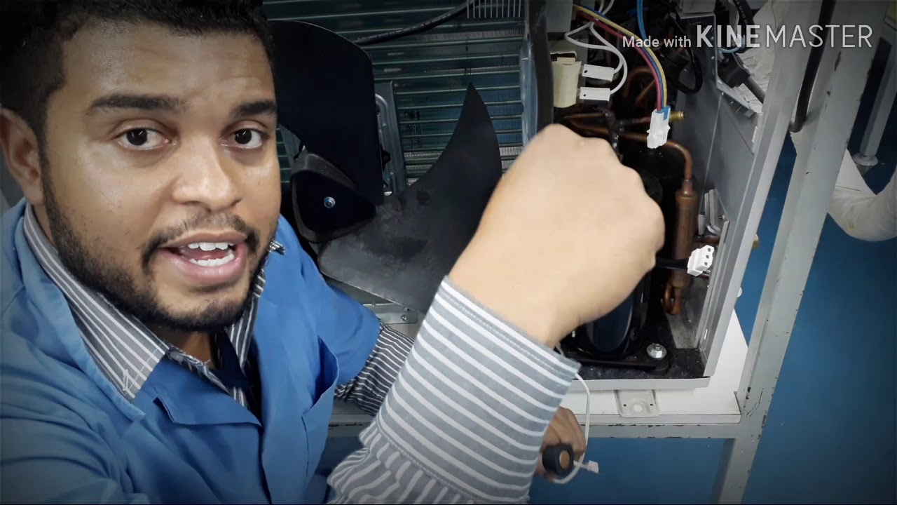Teste compressor Samsung digital inverter e sensor de temperatura de temperatura de descarga