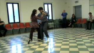 Tango Lesson: Sacada y Barrida - Intermediate Level @ Siena by Claudio Forte y Barbara Carpino