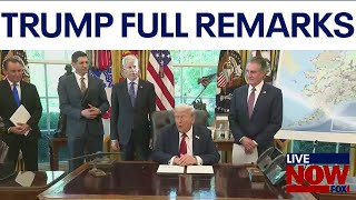 President Trump speaks from White House