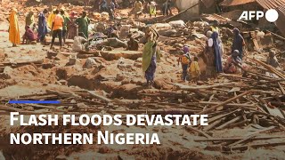Nigeria's town of Mokwa is left devastated after flash floods | AFP