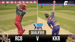 CRICKET 19 | IPL 2020 | RCB vs KKR (GAME #15 - QUALIFIER)