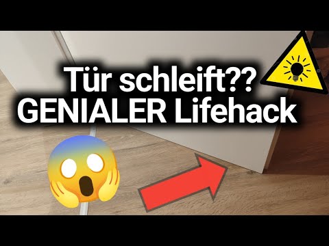 GENIALER TRICK wenn deine Tür schleift - ohne die Tür auszuhängen - LIFEHACK 😱
