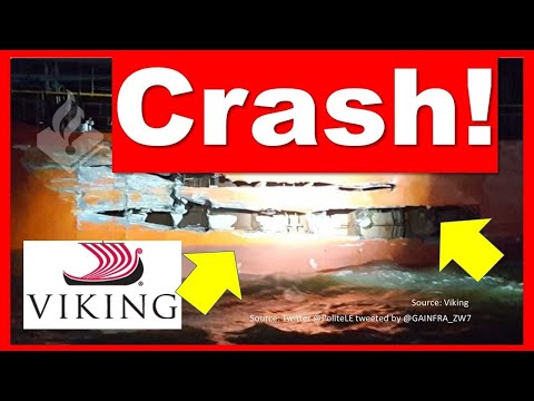 Viking Cruise Ship CRASH! Idun Longship Rams Chemical Marketer Tanker in River near Antwerp