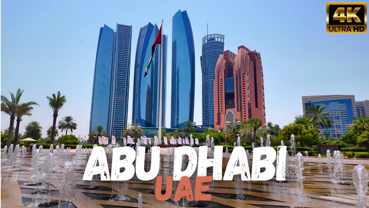 Immersive street-level walking tour through Abu Dhabi, UAE, showcasing authentic urban landscapes, local architecture, and the vibrant atmosphere of the city's neighborhoods