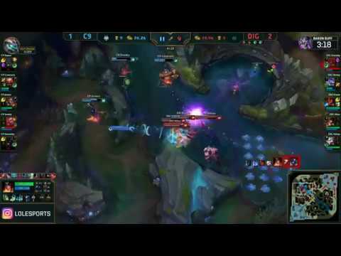 Cloud 9 Vs Team Dignitas - NA LCS Quarterfinals: Adrian Redemption kill onto Sneaky