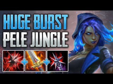 HER BURST DAMAGE IS BROKEN! Pele Jungle Gameplay (SMITE Ranked Conquest)