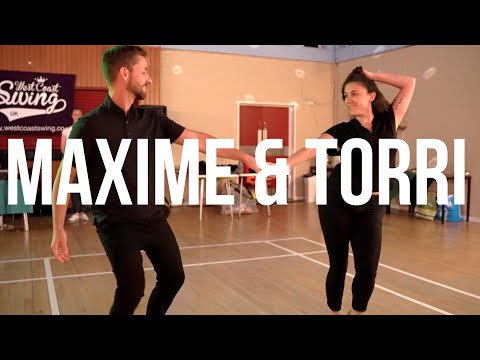 Maxime and Torri Zzaoui Lead and Follow Demo at the WCS UK Workshop Weekend 2023