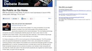 Scott Harris - Why IPO's are GOOD!!!