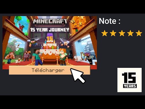 J'ai TÉLÉCHARGÉ la MAP des 15 ans de MINECRAFT (elle est trop bien)