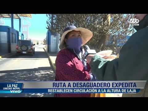 Circulación vehicular retorna en la ruta La Paz - Desaguadero
