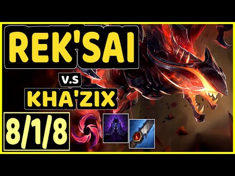 SKEANZ (REK'SAI) vs KHA'ZIX - 8/1/8 KDA JUNGLE CHALLENGER GAMEPLAY - EUW