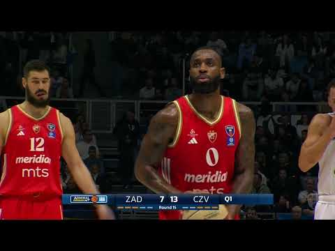 AdmiralBet ABA League 2025/26, Round 15 match: Zadar - Crvena zvezda Meridianbet (17.1.2026)
