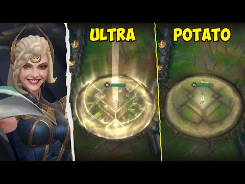 Sentinel Diana - Potato vs High Graphics Comparison / League of Legends Wild Rift