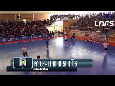 Gol Dani Santos (2-1) FS Valdepeñas - Rivas Futsal. J26, 2Div. LNFS