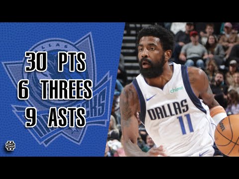 Kyrie Irving 30 pts 6 threes 9 asts vs Jazz 24/25 season