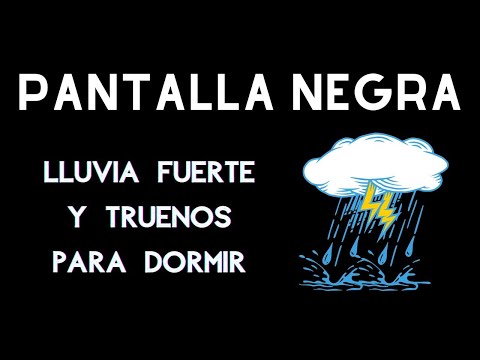 Sonido de lluvia y truenos, Lluvia Relajante para dormir Rápido Y Profundamente