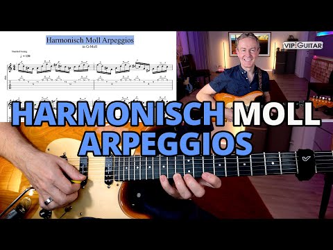 Übe mit mir: "Klassisches Arpeggiotraining in Harmonisch Moll"