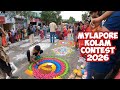 Mylapore Kolam Festival 2026 Kolams Colors Mylapore Kolam