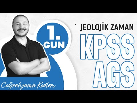 KPSS - AGS COĞRAFYA 2026 | Türkiye'de jeolojik zamanlar konu anlatımı | Lisans-Önlisans-Ortaöğretim