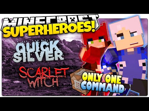 Minecraft | QUICKSILVER & SCARLET WITCH | How To Be A Superhero! | Only One Command