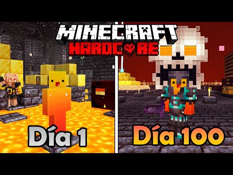 SOBREVIVÍ 100 Días en un MUNDO solo de BASTIONS en Minecraft HARDCORE...