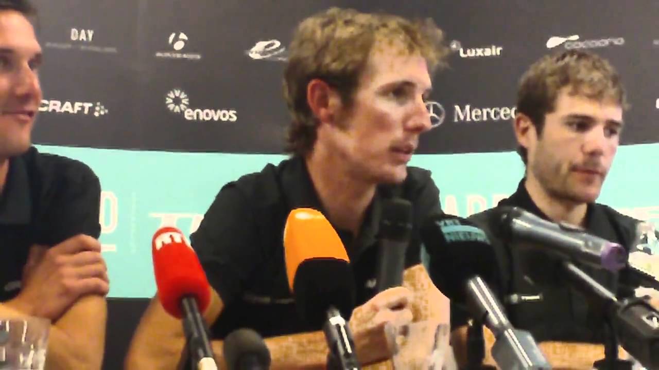 Schleck press conference ahead of Liege-Bastogne Liege. video 1 - YouTube