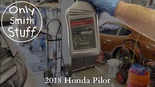 2018 Honda Pilot Transmission Fluid Drain and Refill