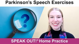 Parkinson’s Speech Exercises: ANSWERING YOUR QUESTIONS