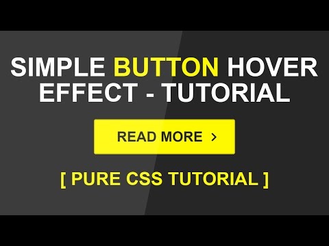 Simple Button Hover Effect Html5 Css3 Hover Effect Tutorial