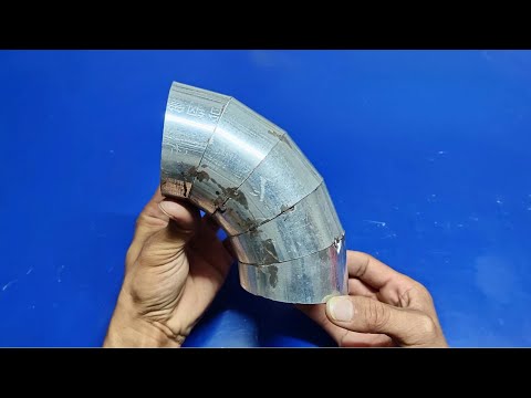 Profile Pipe Welding Tricks - How to Bend Tubes to Make a Chimney