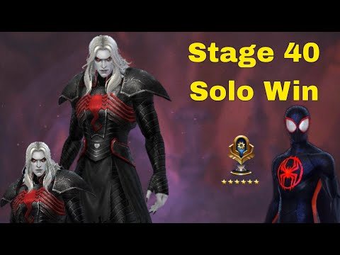 Spiderman Miles Morales Clear WBL Knull Stage 40 With Judgment - Marvel Future Fight
