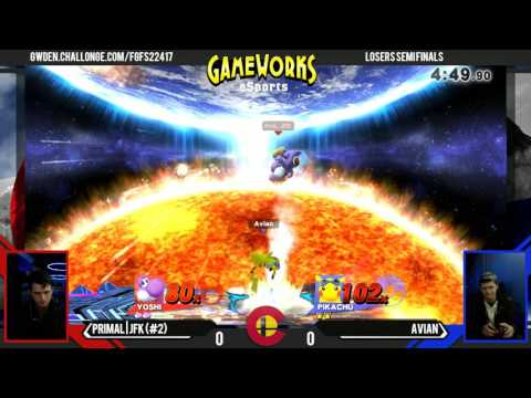 Primal | JFK (Yoshi) Vs. Avian (Pikachu) - LSF