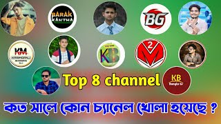 Top 8 channel কত সালে কোন চ্যানেল খোলা হয়েছিল? Barak Top 8 channel