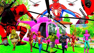 Máy Bay Giải Cứu Siêu Nhân Người Nhện, Đại Chiến Siêu Anh Hùng, GTA V Spider man Cars 2