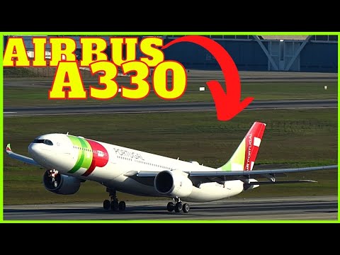 Gigante AIRBUS A330-900 da TAP - SHOW de decolagem e pouso no aeroporto Internacional de Guarulhos