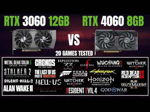 Nvidia RTX 3060 12GB vs RTX 4060 in 2026 | 20 Games Tested