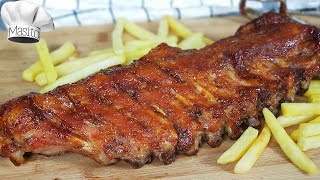 Costillas al horno estilo foster hollywood, muy fáciles y ricas