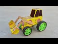 How To Make A Jcb At Home From Matchbox Diy Jcb Backhoe Loader Mini Jcb Tractor Toy