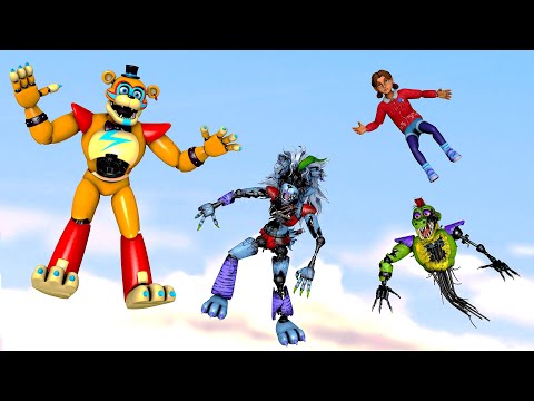 FNAF 9 Security Breach RUIN - Ragdoll Falls & Fails | Garry's Mod #5