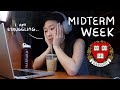 Harvard Midterms ☕️📚 productive, caffeinated & stressed