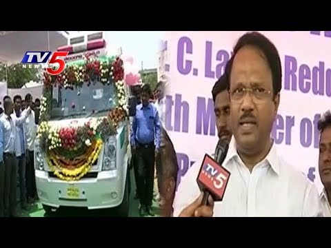 Minister Laxma Reddy Launched 145 New Ambulance Vehicles in Hyderabad