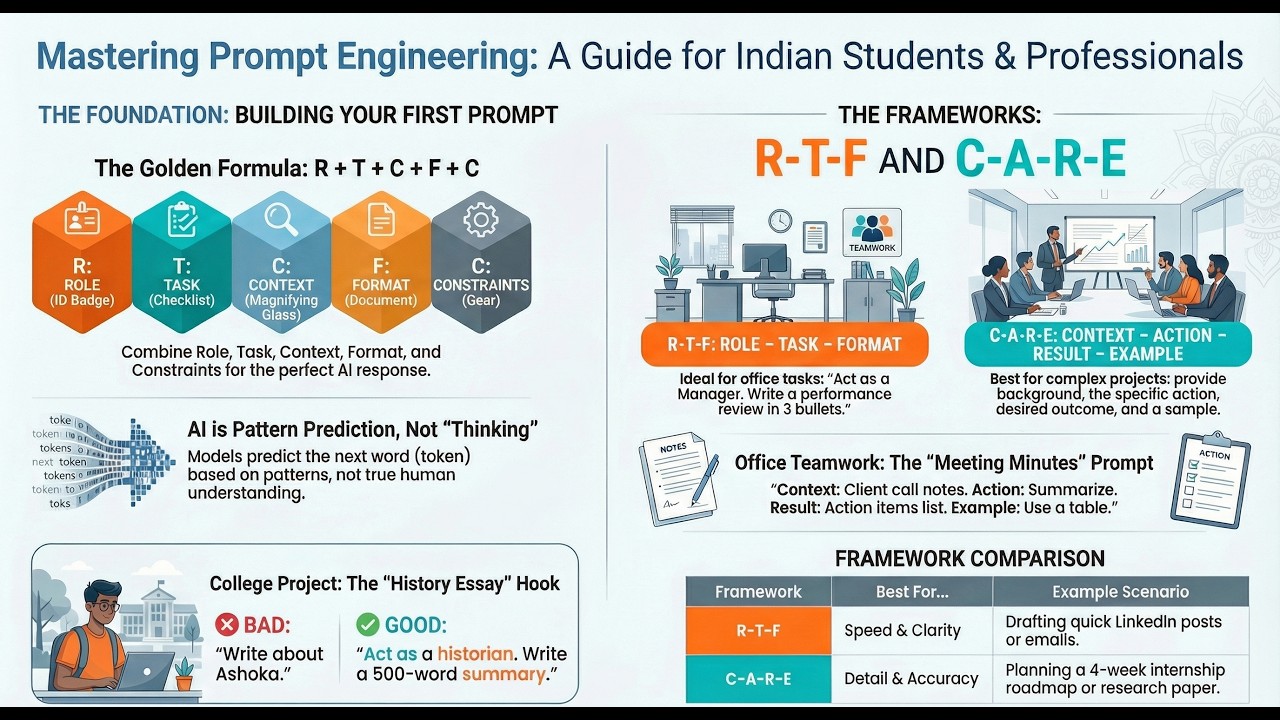 Mastering Prompt Engineering#PromptEngineering #LearnAI #chatgpt #GenerativeAI  #AIFoundations.