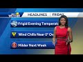 Wind chills plunge into the single digits overnight - Video