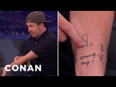 Nick Swardson Got A Tattoo On A Cruise Ship With Chris Kirkpatrick | CONAN on TBS
