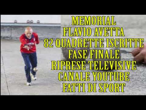 Bocce : Memorial Flavio Avetta - San Giorgio Canavese  (TO) - 8/9 Gennaio 2022