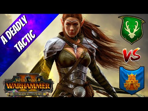 My Sneaky Bladesingers Vs Dawi Tactic. Wood Elves Vs Dwarfs, X2 CAST Total War Warhammer Multiplayer